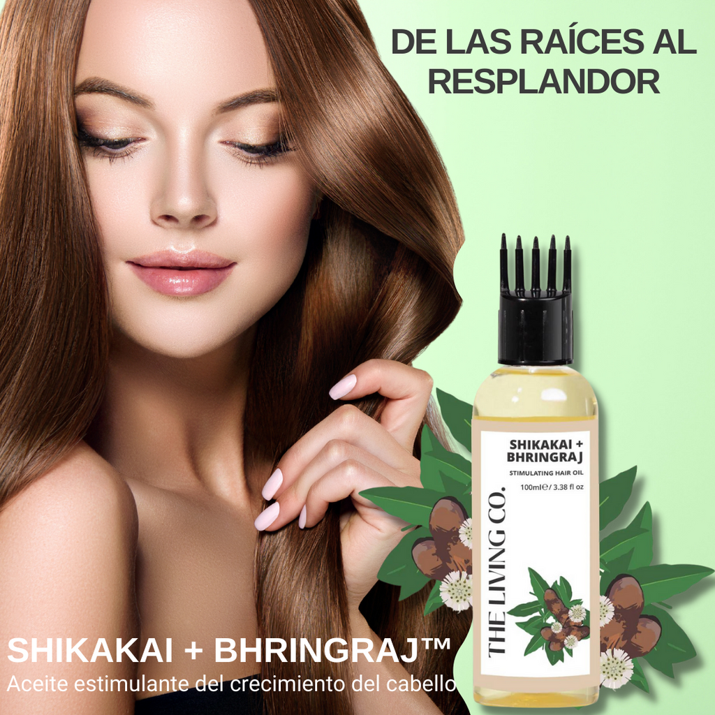 SHIKAKAI + BHRINGRAJ™ | Aceite capilar estimulante para el crecimiento del cabello