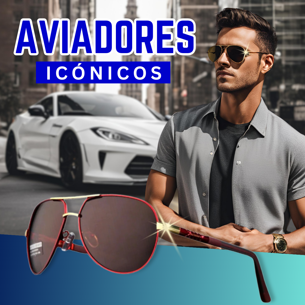 💯 ¡SOLO NUEVO!❕❗Gafas de sol de aviador 🕶