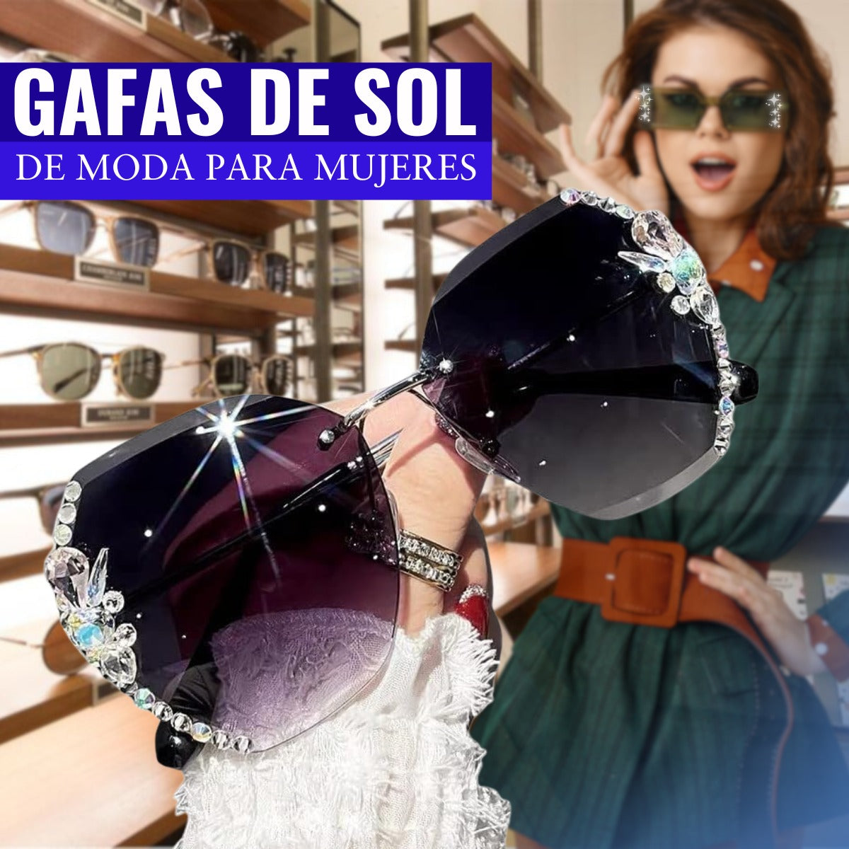 🔥Últimas unidades disponibles🔥Gafas de sol Hollywood | Gafas de sol Diamond